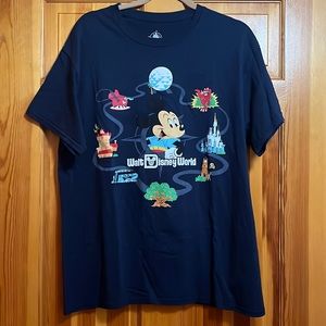 Mickey Mouse at Disney - women’s navy blue Tshirt.
